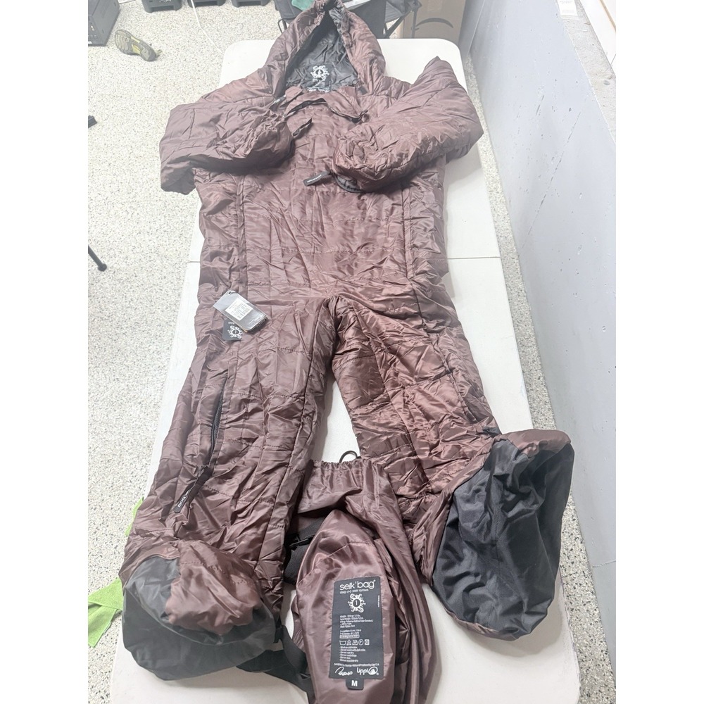 NWT Selk'Bag Wearable Sleeping Bag Men's Size Medium Brown NEW Never Used! NICE!